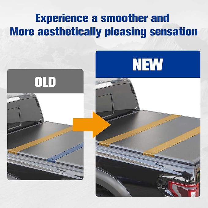 Lyon Cover 5.8ft / 69.3" Hard Tri-Fold Truck Bed Cover Compatible with 2007-2026 Chevy Silverado/GMC Sierra 1500 Fleetside Tonneau Cover | Not for CarbonPro Bed