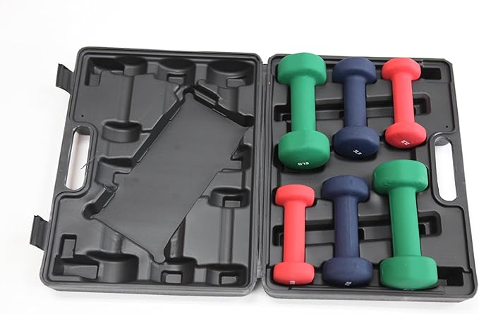 Ader Neoprene Dumbbell Set w/Rack