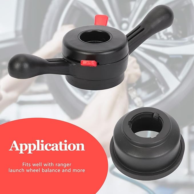Auto Tire Balancer, Tire Release Black Plastic 3 Diameters Tire Change Nut Tire Change Wheel Balancer Wheel Balancer Part Accessories Replacement Tool (Inner Diameter 36mm, Pitch 3mm)