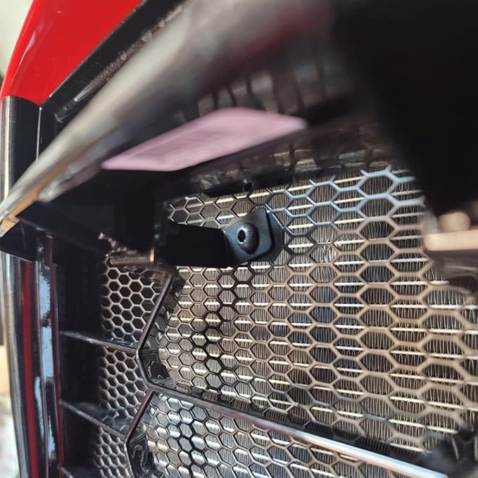 2Pcs Black Upgraded Front Radiator Guards Grille,Aluminum Front Outer Grill Low Profile Body Bumper Grille Vents Insert Mesh Set for Corvette C8 Stingray Z51 Convertible/HTC 2020-2025