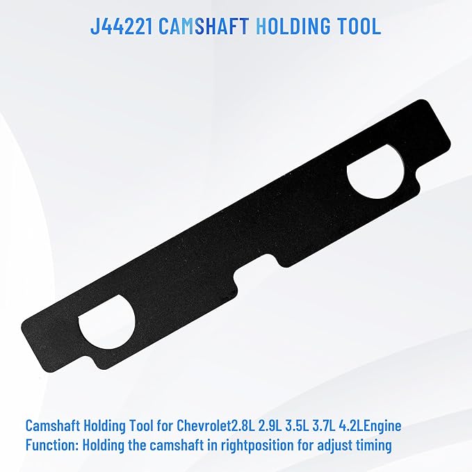 Camshaft Retaining Tool Kit, Fit for GM Cadillac Buick Pontiac Chevrolet 2.8 2.9 3.0 3.2 3.5 3.6 3.7 4.2 Engine, J-44221 EN-48383 EN-46105 EN-46106 EN-46111 Water Pump Sprocket Retainer Holding Tool