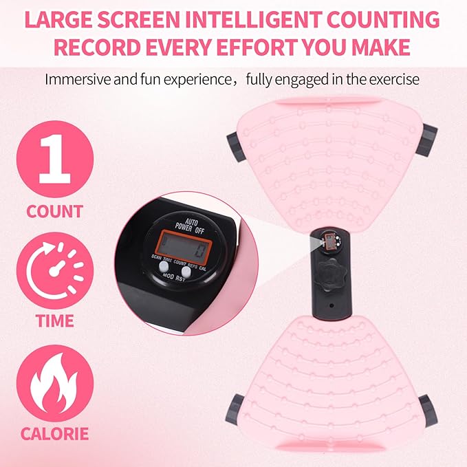 Pakalife Waist Twisting Machine,Pilates,Exercise Equipment for Fitness,Noiseless Ab Roller for Home Gym Equipment,Noiseless Ab Workout Equipment,Track Time, Reps, Calories with Digital Display