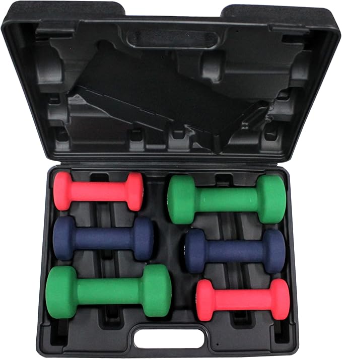 Ader Neoprene Dumbbell Set w/Rack