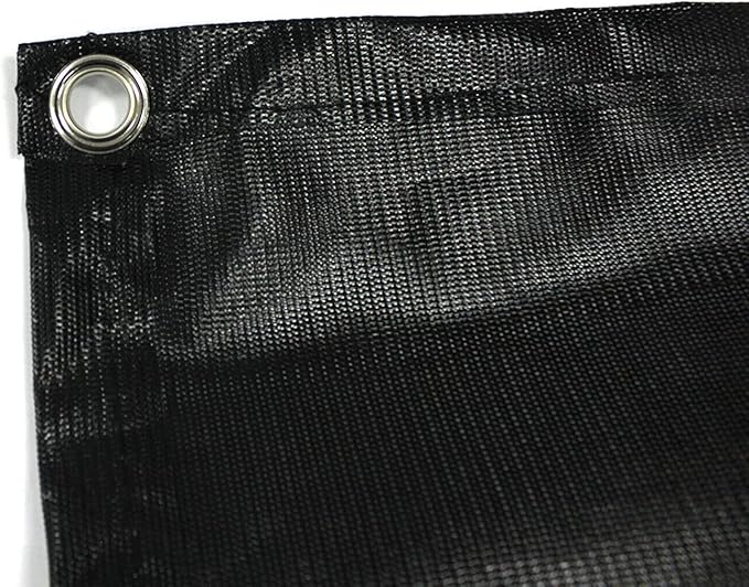 RV Awning Sun Shade Screen, Universal Mesh Fabric Awning Screen UV Blocker Complete Kits with Zipper for Trailer Camper Motorhome Replacement - 8' * 12'