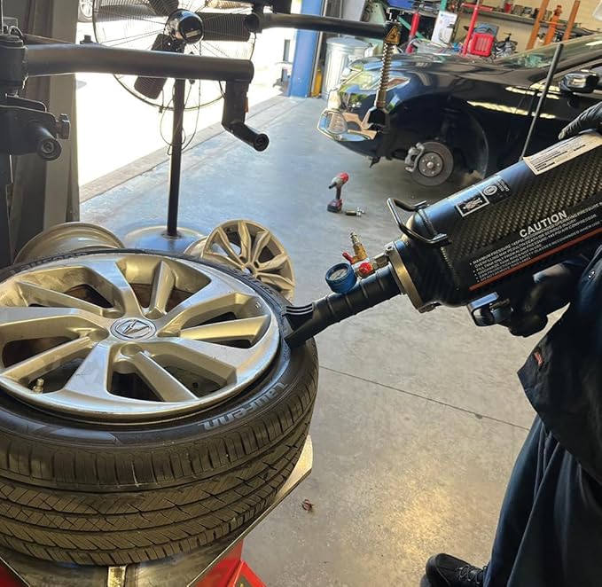 LAUCO Handheld Tire Bead Seater - Professional Automotive Tools, Carbon Fiber Bead Seater Blaster Tool with Rapid Air Release, Tire Inflator for Cars, Trucks, Commercial Vehicles (6 Liter)