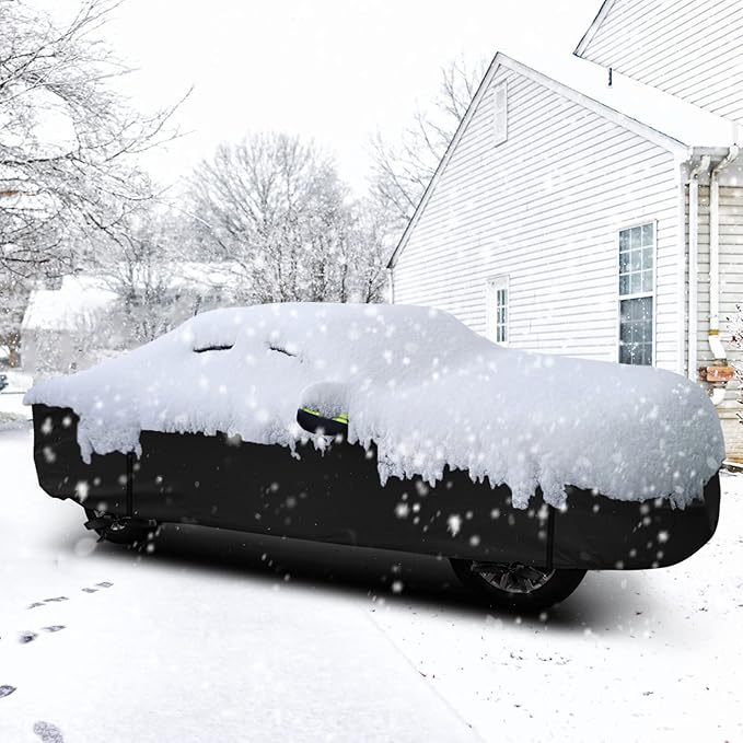 Car Cover for Toyota Tacoma Truck 2005-2025 for Xtra/Access/Double Cab SB (5'-6.125'), Outdoor Car Covers with Driver Side Zipper Windproof Heavy Duty Protection for Toyota Tacoma(UP to 212‘’L)