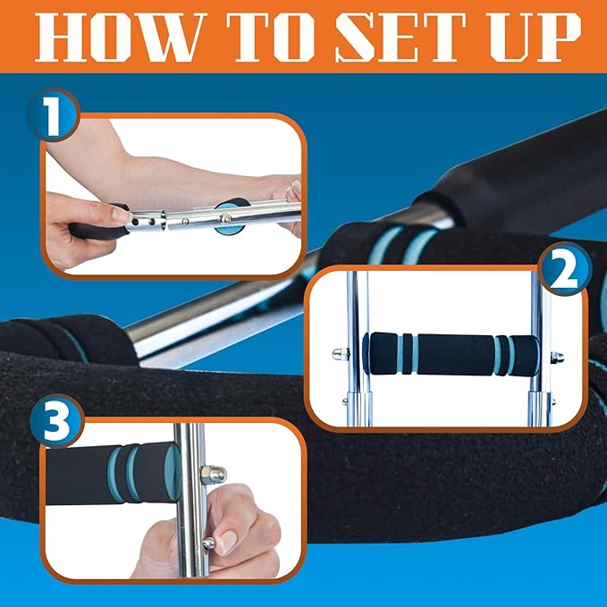 Advanced Twister Arm Trainer β Heavy 65β110 lbs Resistance Bar for Upper Body Strength β Chest, Arms, Shoulders & Back β High Intensity Home Gym Equipment with Non-Slip Foam Handles