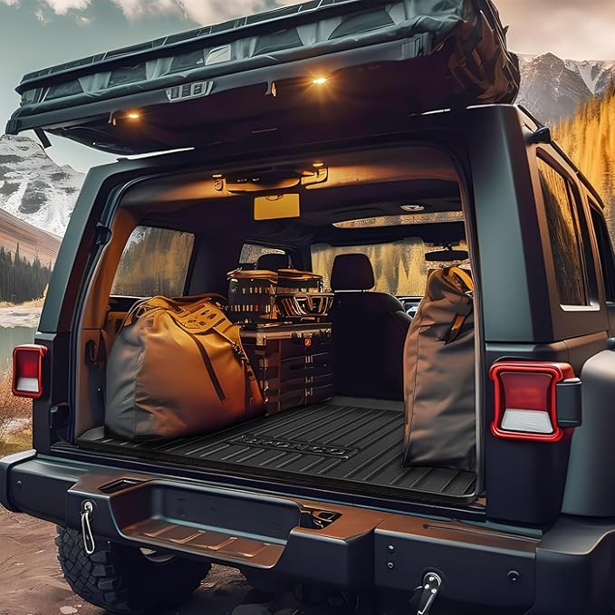 Nilight Cargo Mats for Ford Bronco 4 Door 2021 2022 2023 2024 2025 All Weather Protection Heavy Duty Cargo Liners