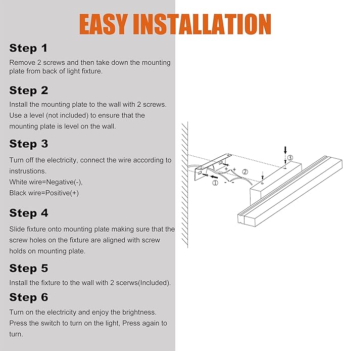 Facon 16.5Inch 12V LED RV Vanity Lights Fixtures with On&Off Switch, Matt Black Finished, RV Wall Sconces Bathroom Mirror Light with Acrylic Lens, 12Volts DC for RV, Camper, Motorhome
