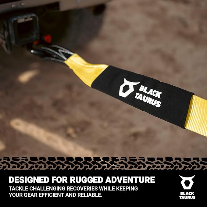 2" x 10 ft Equalizer & Tree Saver Strap – 13,200-lb Heavy-Duty Off-Road Recovery Strap for Jeep, Truck, SUV, UTV/4x4 – Tow, Winch, Anchor & Hitch Receiver Recovery Gear (Yellow)