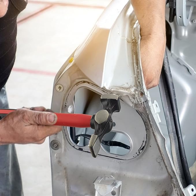 C&T Auto Body Repair Tool Hammer Dolly Set 7 Piece, Car Body Repair Tool Kit with Carrying Case, Carbon Steel Dolly and Hammer Dent Body Fender Tool Set