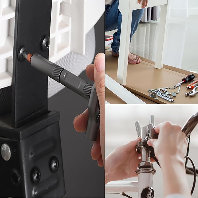 24 in 1 Magnetic Ratchet Screwdriver Set, Upgrade 42 in 1 Magnetic Screwdriver, Self-Assembly Magnetic DIY Precision Tool Kit, Multi Bit Ratcheting Screwdriver Set with Storage