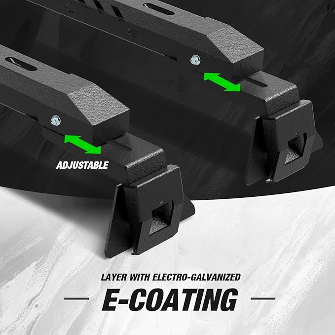 Max Loading 420-POUND Heavy Duty Roof Rack Cross Bars Fit for Jeep Wrangler JL JK Gladiator JT 2007-2024,(2 & 4 Door) Steel Crossbars Rooftop Cargo Bag Kayak Bike Carrier