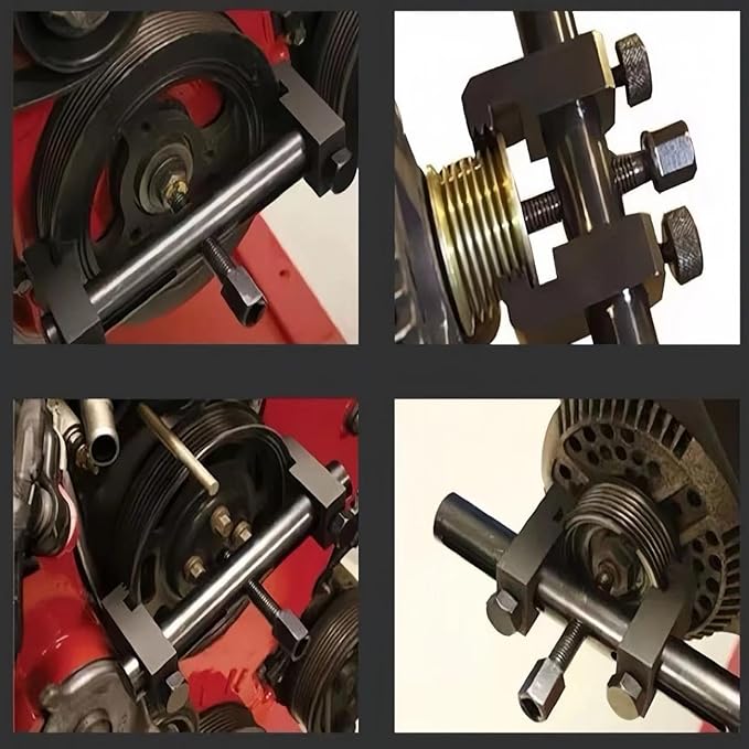 Adjustable Crankshaft Pulley Removal Tool,New Upgraded Crankshaft Pulley Removal Tool,Crankshaft Pulley Removal Tool,Crankshaft Pulley Puller Tool,Engine Pulley Removal Tool