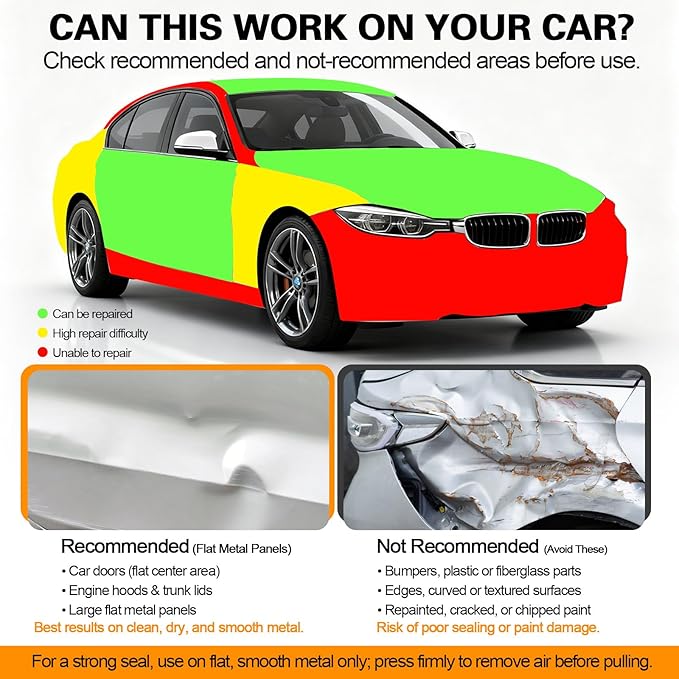 Car Dent Remover Tool for Car, Car Dent Puller Kit Auto Body Dent Remove, Suction Cup for Car Dent Repair Kit, Car Dent Removal Kit Body Repair Dent Removal Tools (4.7 inch)