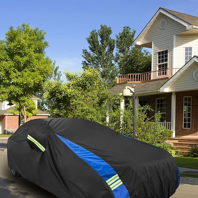 Avecrew Car Cover Waterproof All Weather for Automobiles, Outdoor Heavy Duty Full Exterior Covers for Sedans(178"-185")