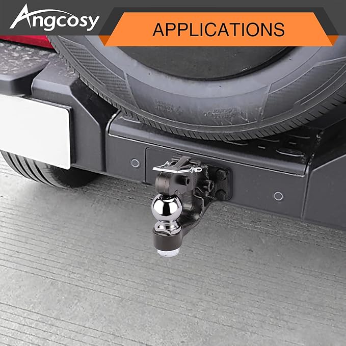 10-Ton Pintle Hook Trailer Hitches Receiver Hook Combination 2-5/16” Hitch Ball with Mounting Kit, 20000 lbs