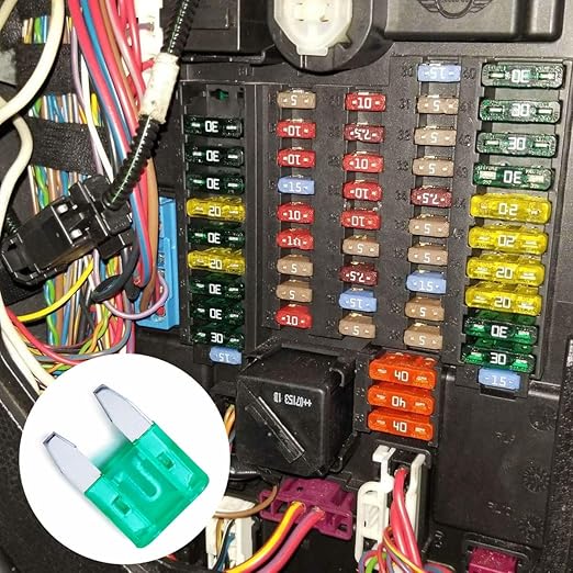 100 Pack Auto Fuses 30 AMP APM/ATM 32V Mini Blade Style Fuses 30A Short Circuit Protection Car Fuse (30 AMP)