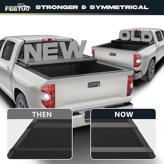 FRP Hard Tri-Fold Tonneau Cover Truck Bed for 2004-2014 F150 & 2006-2014 Mark LT 5.5FT/67inch