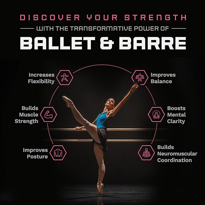 VITA Barre Wall-Mounted Single Ballet Barre, Archos, Wood | Fixed Height, Made in USA, Home, Studio or Gym Exercise Equipment for Kids & Adults | Dance, Fitness, Pilates