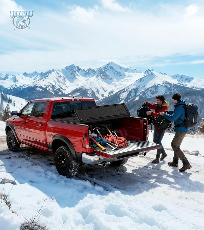 PM Auto Hard Quad-Fold Flip Cover Replacement for 2024 Ford F-150 Lightning 5'7" (67") Bed