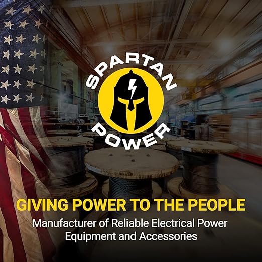 Spartan Power Welding Lead & Car Battery Cable - DIY Bulk Automotive Grade Copper Wire - 600 Volt, 2/0 AWG, 5 Foot, Red