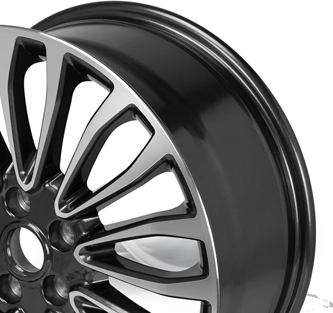 18'' x 8'' Aluminum Alloy Replacement for OE Wheel Rim Compatible with Ford Fusion 2017-2018, Gray Machined, Set of 4