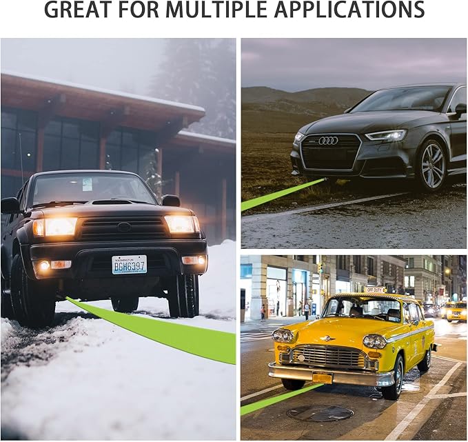 Trailer Winch Strap with Hook, 1.5in 16ft Heavy Duty Boat Winch Strap with 4500lbs Break Strength for Towing Vehicles, Boats, Trailer, Towing (Green)