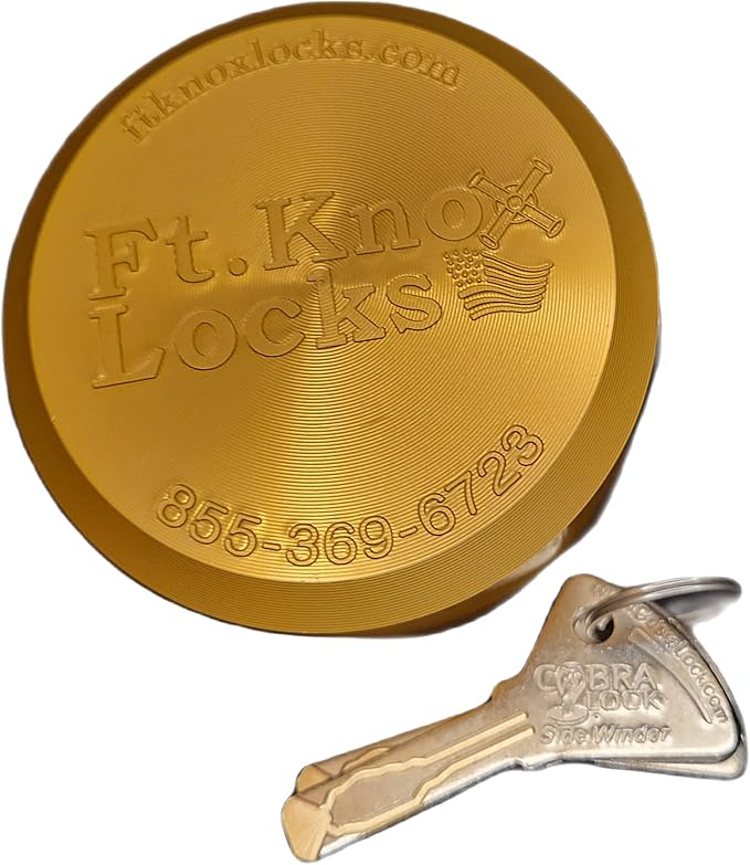 Gooseneck (Round Tube) Coupler/Hitch Trailer Lock Combo W/Cobra-Sidewinder Aluminum Puck Locks