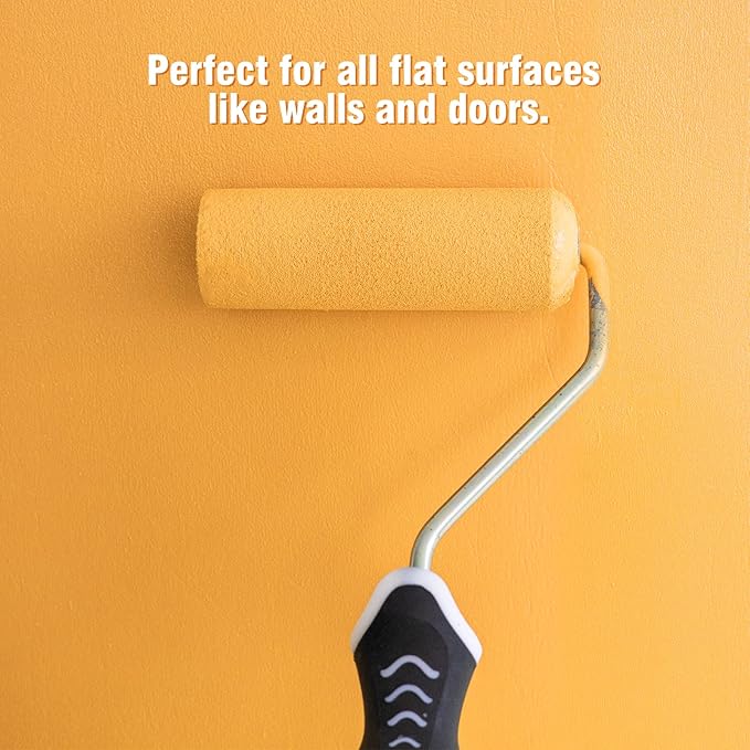 Mister Rui Foam Paint Roller, 10 pcs, 4 Inch Paint Roller, High Density Foam, Small Edge Paint Roller, 4 Inch Foam Roller for Painting, for Furniture Painting and Decorating, Corners and Detail Places