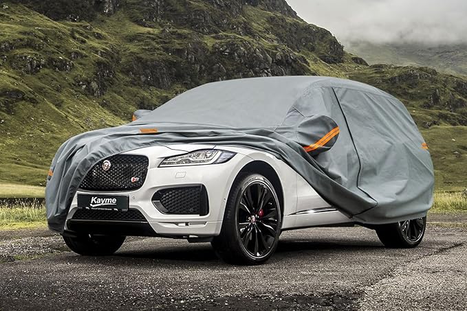 Kayme Heavy Duty SUV Car Cover Custom Fit Jaguar F-PACE/F PACE (2015-2025) Waterproof All Weather for Automobiles, Full Exterior Covers Sun Rain UV Protection.(Deliver About 3-10 Days)