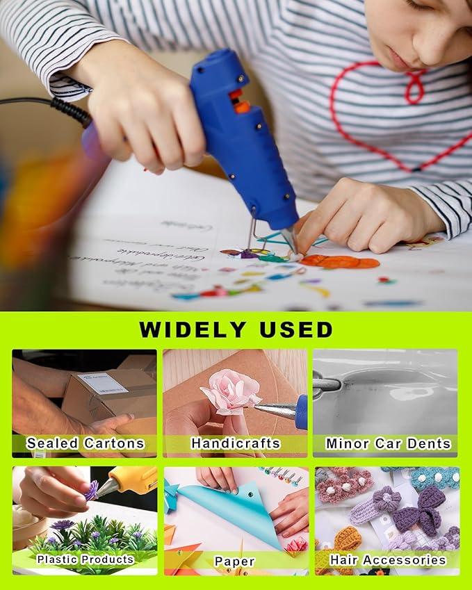 10 Pcs Hot Glue Sticks PDR Glue Sticks,Paintless Dent Remover Tool for Car Dent Repair,Glue Gun Sticks,PDR Tools,Home Improvement,Quick Daily Repair and DIY Small Craft Projects( Yellow )