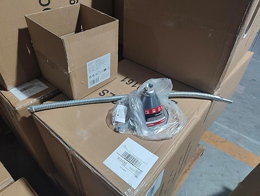 BILITOOLS 26.2" Steel Flexible Oil Funnel with Filter for Automotive Use, Metal Bendable Spout Funnel for Oil Fluids Change, Long Funnels for Transmission Fluid