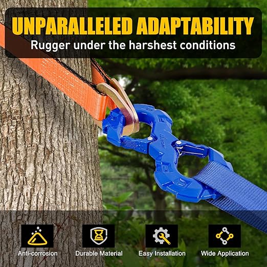 Nilight S-Shape Shackle, Quick Release Tow Hook for Winch Cable Ropes, 33,000 lbs Heavy Duty for Off-Road Recovery, Towing Extension, Tree Saver, Winch Shackle, Forged Steel, Blue