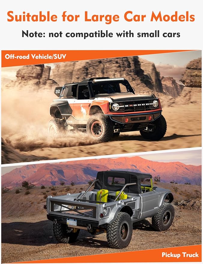 FIVKLEMNZ 30 Cubic Car Rooftop Cargo Carrier Roof Bag Waterproof for All Top of Vehicle with/Without Rack Includes Topper Anti-Slip Mat + Reinforced Straps + 6 Door Hooks + Luggage Lock