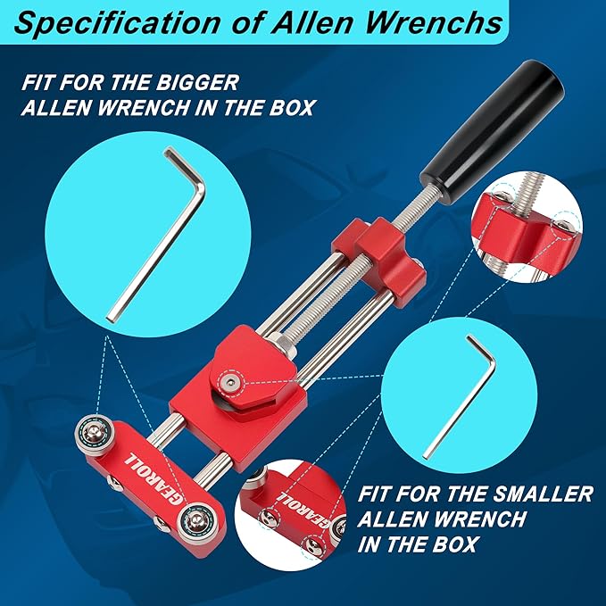 Oil Filter Cutter Cutting Tool, Universal Aluminum Oil Filter Cutter opener for Filter Cutting Range 2"-4" Red