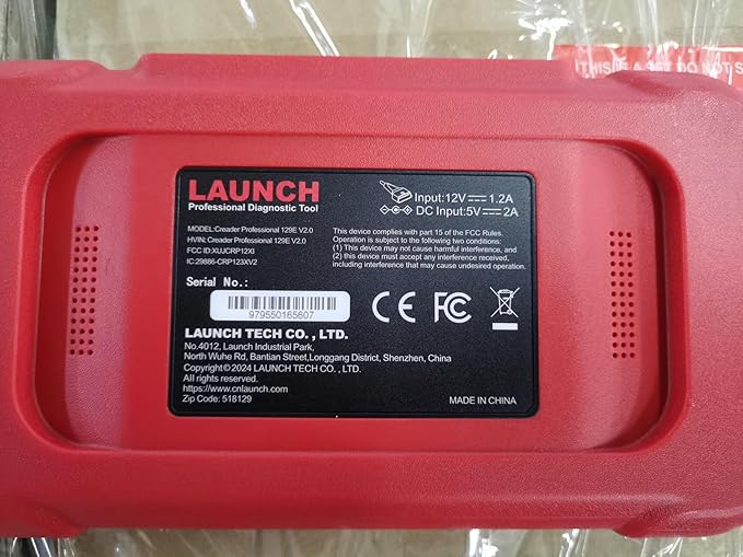 LAUNCH CRP129E V2.0 Elite 2025 OBD2 Scanner, FCA AutoAuth, 12 Reset, Oil/EPB/SAS/TPMS/BMS/Injector Coding, ABS Bleed, ABS SRS Transmission Engine Code Reader, Lifetime Free Update Scan Tool, Auto VIN