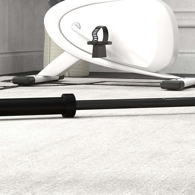 Soozier 7.2ft Barbell Bar, 2 Inch Weight Bar, 44 lbs with Rotating Sleeves and Non-Slip Knurling Grip, 1500lbs Weight Capacity for Weightlifting & Strength Training