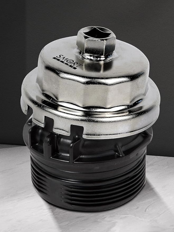 SMART JERRY - Oil Filter Wrench Compatible with Toyota Lexus & Scion with Toyota's Cartridge Style Oil Filter System | Tacoma Oil filter Wrench | 64mm 14 Flutes Design