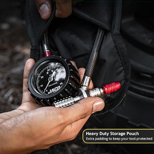 JACO Lightning RX4 Tire Deflator with Gauge - 60 PSI | Rapid Off Road Air Down Tool