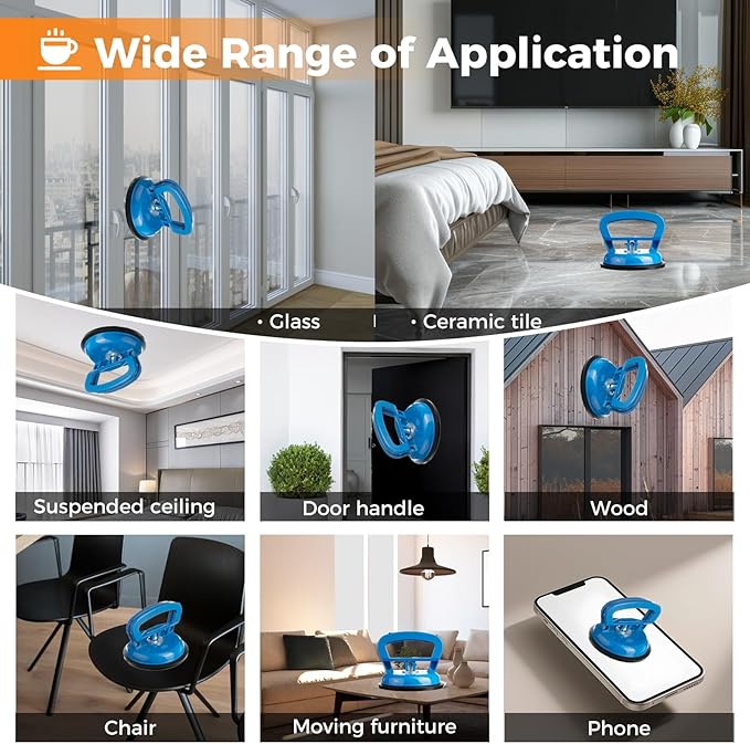 Car Dent Puller, Aluminum Car Dent Remover,3 Pack Paintless Dent Removal Kit, Powerful Dent Repair Kit, Suction Cup for Car Dents, Car Headlight,Car Mirror,Glass,Screen