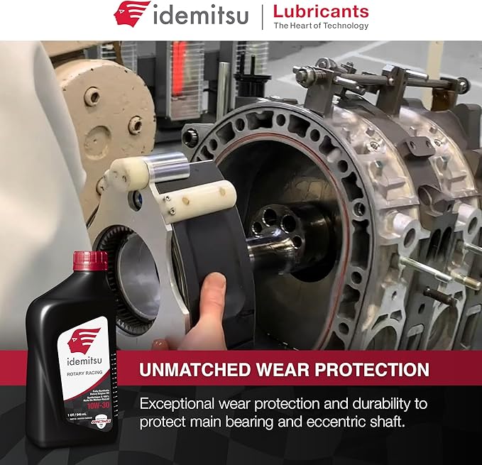 Idemitsu Full Synthetic 10W-30 Rotary Racing Engine Oil – 1 Quart, Case of 12 | High-Performance Lubricant for Turbocharged & Supercharged Rotary Engines