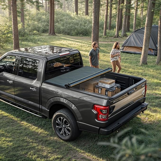 YITAMOTOR Soft Roll Up Truck Bed Tonneau Cover Compatible with 2015-2022 Chevy Colorado/GMC Canyon, Fleetside 6.2 ft Bed