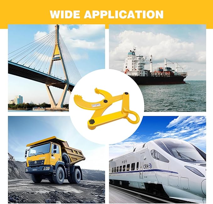 Pallet Puller,3T/6600 LBS Capacity Pallet Jack Puller,Heavy Duty Single Scissor Clamp for Forklift Chain,Pulling Pallets,6.7 Inch Jaw Opening