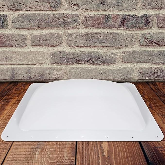 RV Skylight Replacement 18" x 26" -Universal Outer Dome Fits All Standard 14"x22" Openings, RV Shower Skylight for Camper Trailer Fifth Wheel Motorhome Truck (WHITE)