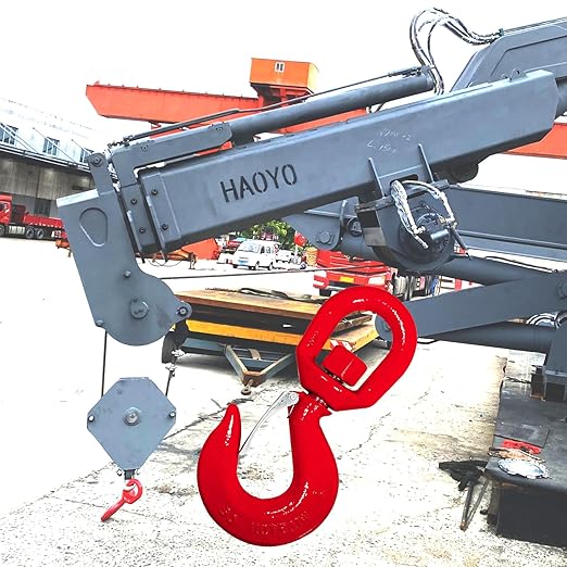11 Ton Heavy Duty Swivel Hook, 360 Degree Crane Swivel Lifting Hook with Safety Latch, 24250 lbs Rotating Hoist Hooks Swivel Eye Sling Hook, Universal G80 Swivel Chain Hooks for Lifting Chains