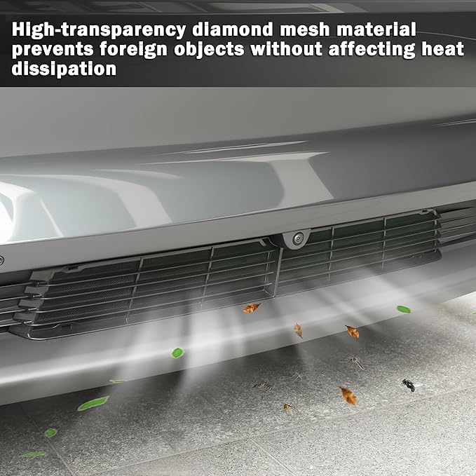 Grille Mesh Inserts for Tesla Model Y 2025 2026 Juniper Front Air Inlet Vent Grille Cover Grid ABS Detachable Replacement for New Model Y Juniper (Launch Series) Accessories