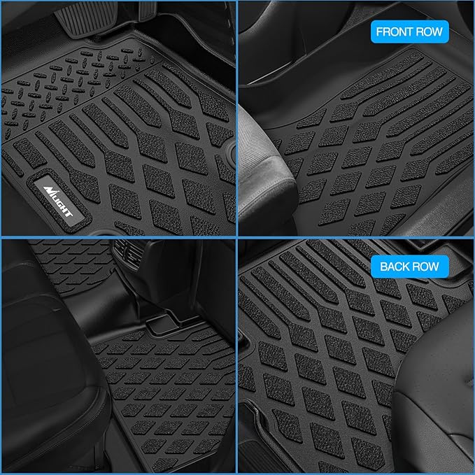 Nilight TPE Floor Mats for Ford Maverick (Gasoline Models Only) 2022 2023 2024 2025 All Weather Custom Fit Heavy Duty Floor Liners