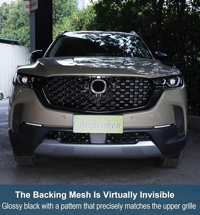 for Mazda CX50 2023-2025 Gen 2 Front Grille Inserts with 304 Stainless Steel Mesh, Front Bumper Bug Guard Grill Cover Trim Car Exterior Accessories Protector for 2024 2026 Mazda CX 50 Hybrid
