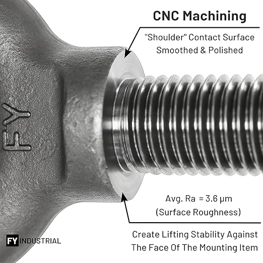 10 Pcs Lifting Shoulder Eye Bolts 5/16"-18 X 1-1/8"